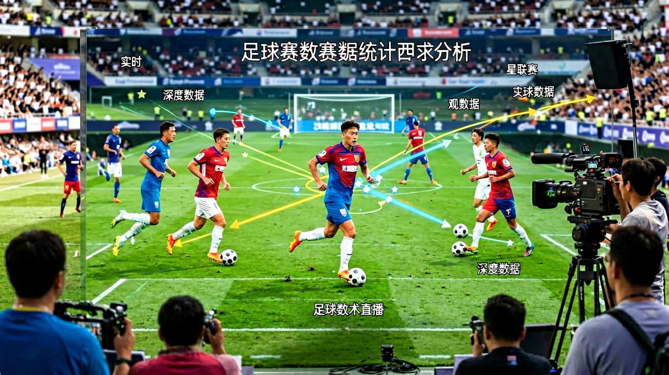 足球比赛数据统计分析界面展示球员跑动和传球路线